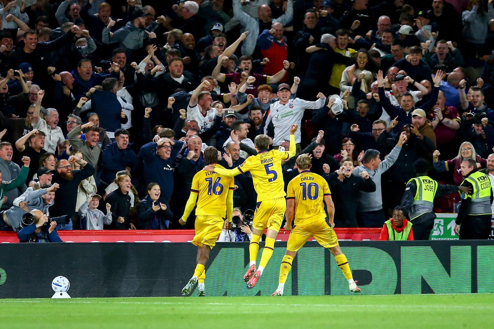 3FDW6GH Bramall Lane, Sheffield, England - 1st September 2026
Sam Dalby (10) of Bolton Wanderers celebrates after scoring their 2nd goal - during the game Sheffield United v Bolton Wanderers, EFL Championship, 2026/27, Bramall Lane, Sheffield, England - 1st September 2026 
Credit: Arthur Haigh/WhiteRosePhotos/Alamy Live News