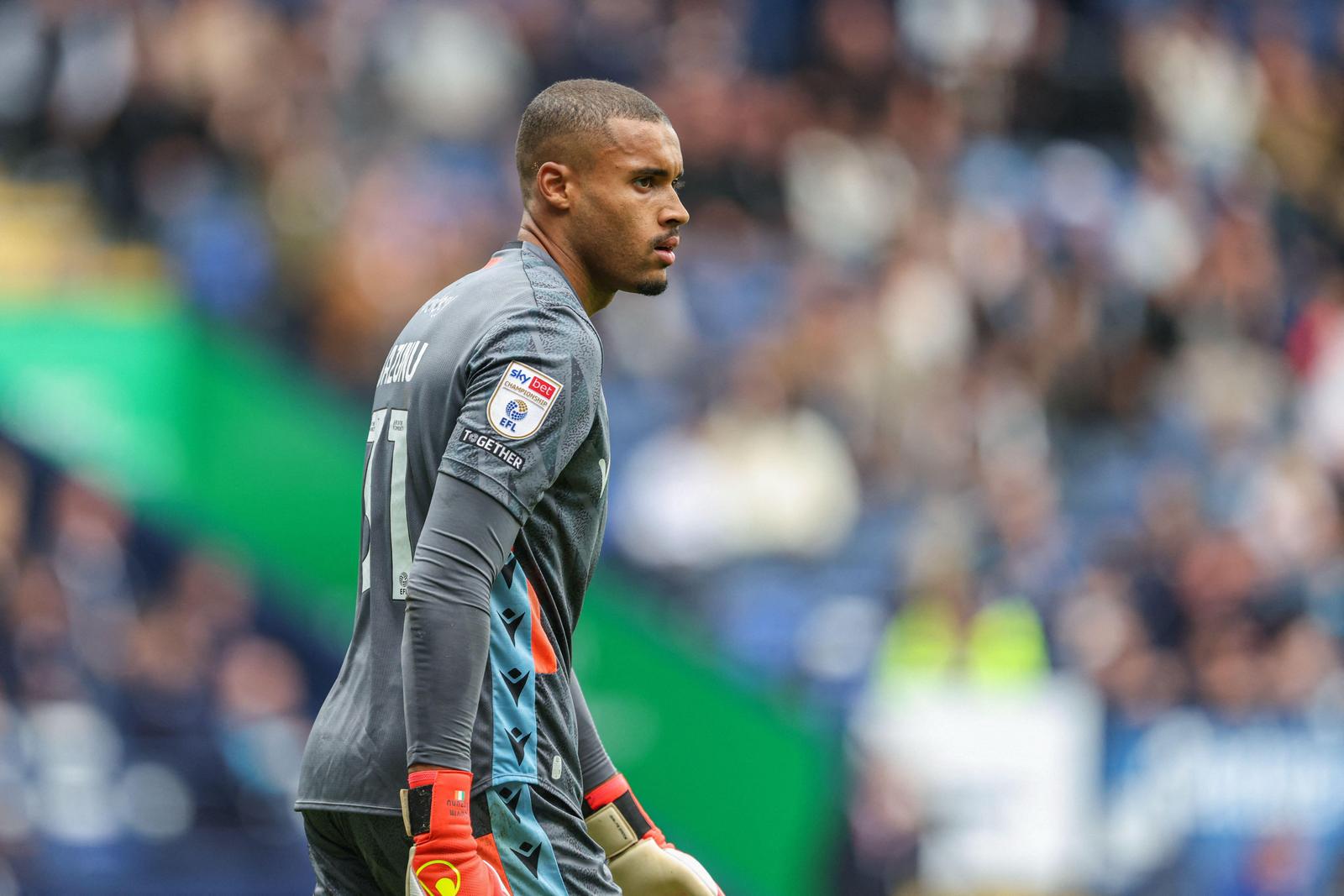 3FGDD73 12th September 2026; Toughsheet Community Stadium, Bolton, Greater Manchester, England; Championship Football, Bolton Wanderers versus Cardiff City; Gavin Bazunu of Bolton Wanderers